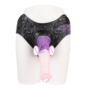 Strap on Long Horse <b>Dildo</b> Sheath Silicone Harness <b>Dildo</b> Panties Wearable Penis Sleeve Adult Sex Toy for Men Reusable Condom - Product Image 4