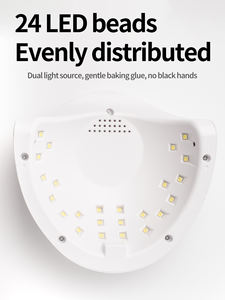 Lámpara Secadora de <span class=keywords><strong>Uñas</strong></span> de 48W, Luz <span class=keywords><strong>Ultravioleta</strong></span> de Diodo, Máquina de Plástico con 4 Temporizadores <span class=keywords><strong>para</strong></span> Pulir Gel en Salones o en Casa - Product Image 5