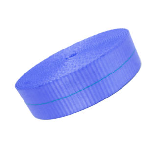 OEM 25mm-50mm azul duradero 100% correa de poliéster hilo hilado de alta resistencia para tejer precio de fábrica personalizado exportación lista - Product Image 1