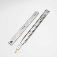 Glissières de tiroir robustes en acier inoxydable SS304 de 53 mm, capacité 100 kg, à roulement à billes, avec verrouillage, glissières LILO, rails de meubles OEM pour rangement et camping-car