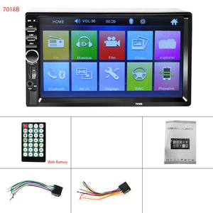 Abd depo 2 Din 7 inç HD dokunmatik ekran araba Video multimedya MP5 çalar FM/USB/AUX 7018B uzaktan kumanda amplifikatör SD kart - Product Image 5