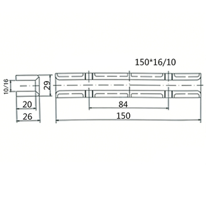 Forro de Zapata para Elevador 150*10/16, Forro de Zapata para Elevador de Carga DX16 220*16/10 para Schindler, Kon, E, Guangri - Product Image 5