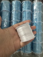 Fil élastique plat rond en cristal de 0,2 mm, 1 rouleau/10 m, cordon extensible en nylon et caoutchouc pour la fabrication de bijoux, la création de bracelets, 14 couleurs