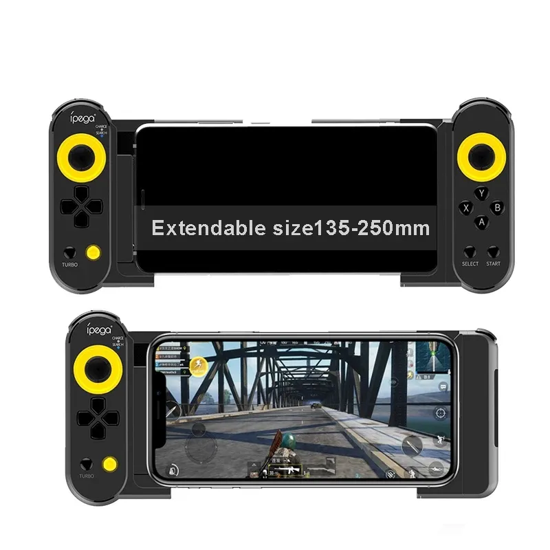 Dubbele Doorn Stretch Draadloze Gamepad Mobiele Game Controller Joystick Voor Ios/Android Smart Phone Tablet Pc