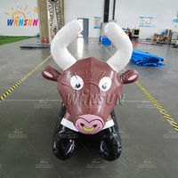 Winsun Buffle à bascule gonflable, motif animal (cheval, cerf), en PVC, ignifuge, imperméable, installation facile, taille personnalisable, pour jeux