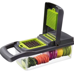 Máquina Ralladora de verduras de acero inoxidable, asistente de rebanadas de alimentos, cortador de cubitos de patatas fritas y patatas para hacer patatas fritas - Product Image 5