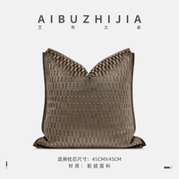 Housse de coussin de luxe haut de gamme AIBUZHIJIA, housse de coussin douce, décoration de la maison, style moderne, taie d'oreiller