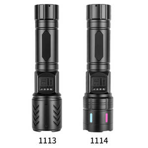 ไฟฉาย LED สีขาว 1500mAh ชาร์จซ้ำได้ พร้อมซูมแบบยืดหดได้ ไฟพกพาสำหรับใช้งานกลางแจ้ง - Product Image 3
