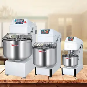 Commercial bakery baking petrin 25kg 50kg amasadora de pan industrial mix electric flour bread spiral dough mixer machine price