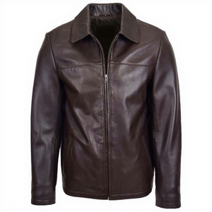 Chaqueta de Invierno BS International 100% Original de Cuero y Lona, Color Personalizado, Estilo Deportivo Unisex, Cuello Mao, Cierre de Cremallera - Product Image 2