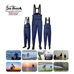 Nouvelle usine directe imperméable Nylon Pvc taille haute poitrine équipement de pêche volant Wader bottes en caoutchouc chasse pêche Waders - Product Image 2