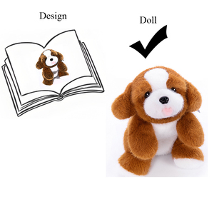 Knuffel Zachte Hondenpop Nieuw Ontwerp Custom Mooie Hete Verkoop Custom Plushie Puppy Realistische Pluche Speelgoed - Product Image 5