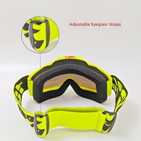Masque de protection TPU de niveau source avec verres interchangeables à dégagement rapide pour casque de motocross, VTT et tout-terrain intégral