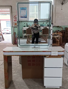 Offre Spéciale Prix Bas Rétro De Luxe Simple Face Salon Station Espejo De Peluqueria Con Luz Miroir Salon De <span class=keywords><strong>Coiffure</strong></span> - Product Image 3