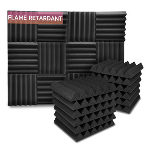 Plaque de mousse de polyuréthane de 2 pouces d'épaisseur, panneaux acoustiques d'absorption acoustique pour la salle de sport, cabines insonorisées, tapis d'<span class=keywords><strong>isolation</strong></span> acoustique en caoutchouc - Product Image 5