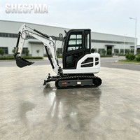 Mini-excavatrice sur chenilles Yantai Origin 2,5t avec moteur diesel Koop pour travaux de terrassement et préparation de chantier