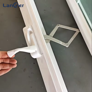 Hiện đại phong cách Mỹ Duy nhất-mở cửa uPVC khuôn cửa sổ tay Crank đa-buồng thiết kế Tempered cho nhà bếp PVC nhựa - Product Image 1