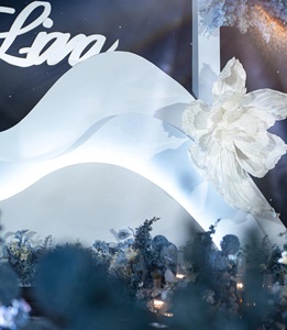 High-end Modern Elegant <strong>Simple</strong> Giant Paper Flowers Event Christmas Decorations Customized <strong>Backdrop</strong> Artificial Flowers <strong>Wedding</strong> - Product Image 5