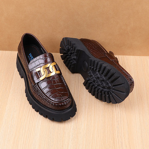 รองเท้าหนังแท้สำหรับผู้ชายสีดำคุณภาพสูงแบบทางการรองเท้าสลิปออนทำด้วยมือตัดต่ำระบายอากาศได้ดีแบบลำลองสำหรับธุรกิจฤดูใบไม้ร่วง - Product Image 5