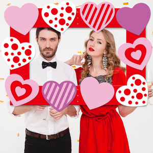 กรอบรูปพร้อมอุปกรณ์ประกอบฉากวันวาเลนไทน์ DAMAI สำหรับตกแต่งงานปาร์ตี้ ของชำร่วยแสนหวาน ของตกแต่งงานแต่งงาน - Product Image 2