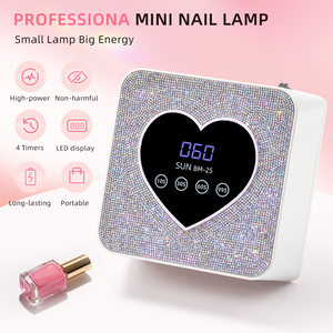 Lámpara de Uñas LED UV Profesional BM-25 de 72W, Diseño de Corazón de Diamante, Secador de Esmalte en Gel, Sensor Táctil, Pantalla LCD, Uso Doméstico, 100-240V - Product Image 5