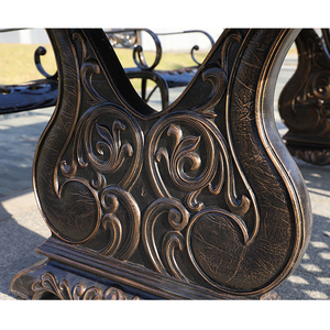 Set da Pranzo in Alluminio Pressofuso di Alta Gamma <span class=keywords><strong>per</strong></span> Patio, Giardino e Nuova Terrazza di Ristorante, Tavolo e Sedie <span class=keywords><strong>per</strong></span> Uso <span class=keywords><strong>Esterno</strong></span> - Product Image 6