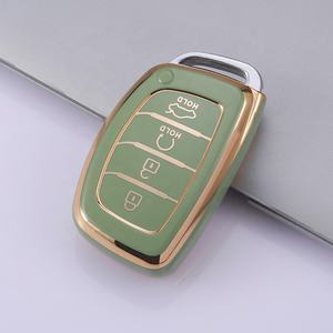 Gold Line TPU Key Fob Cover Fit para <span class=keywords><strong>Hyundai</strong></span> Elantra Sonata Kia Forte Optima Spectra Protector car key case Accesorios - Product Image 4