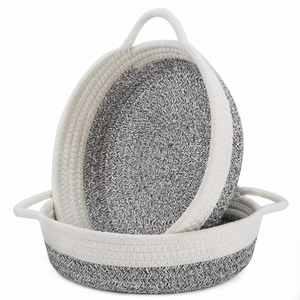 Cestas Tejidas de Cuerda de Algodón Natural para Almacenamiento y Organización del Hogar, Hechas a Mano, Venta al por Mayor - Product Image 5