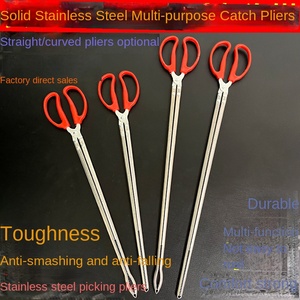 Pinza para Cangrejos, Alicates para Peces, Pinza para Carpas, Acero Inoxidable, Duradera, Ecológica, para Uso en Arroyos, Color Rojo - Product Image 3