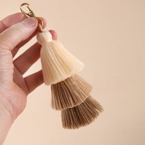 Offre Spéciale femmes multicolore cachemire gland boule de cheveux accessoires à la mode <span class=keywords><strong>laine</strong></span> boule de cheveux <span class=keywords><strong>porte</strong></span>-clés et <span class=keywords><strong>porte</strong></span>-clés pour rideaux - Product Image 2