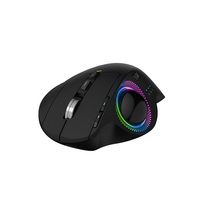 Souris Trackball sans fil RGB Souris ergonomique verticale rechargeable avec forme droite sculptée