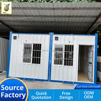 Casa Container Prefabbricata a Prezzo di Fabbrica, Ufficio Mobile, Struttura in Acciaio Modulare, Montaggio Rapido, Portatile per Vendita all'Ingrosso