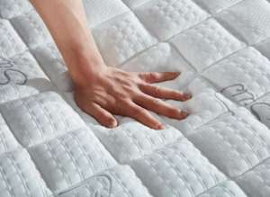 Kasur Bet Set diskon besar arang bambu Euro bantal saku atas musim semi tempat tidur rumah Ukuran Raja furnitur rumah - Product Image 6