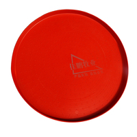 Nouvelle plaque de nourrissage ronde en plastique de bonne qualité rouge FeeCettia pour volailles et poulets, facile à utiliser pour les perroquets