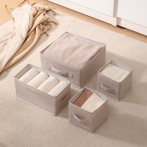 Kotak penyimpanan pakaian dalam, kotak penyimpanan pakaian dalam, kaus kaki, kotak penyimpanan pakaian dalam, Organizer pakaian dalam, logo kustom, dengan pegangan - Product Image 2