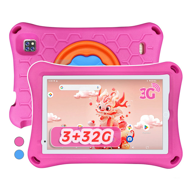 2026 Quad Core 3gb Ram 32gb Rom 3500mAh Android Tablet 8 Inch Android 7.0 Learning Educational Kids Tablet with Sim Card Slot