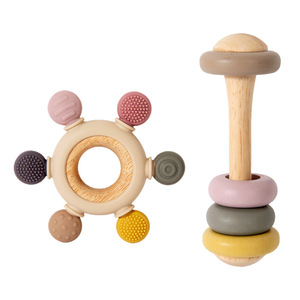 Juguete <span class=keywords><strong>de</strong></span> Madera Personalizado <span class=keywords><strong>para</strong></span> Bebés, Sonajero Musical <span class=keywords><strong>para</strong></span> Entrenamiento <span class=keywords><strong>de</strong></span> Agarre, Juguete Sensorial <span class=keywords><strong>de</strong></span> Desarrollo Temprano <span class=keywords><strong>para</strong></span> Bebés, 2 Piezas <span class=keywords><strong>de</strong></span> Juguetes <span class=keywords><strong>para</strong></span> la Dentición - Product Image 5