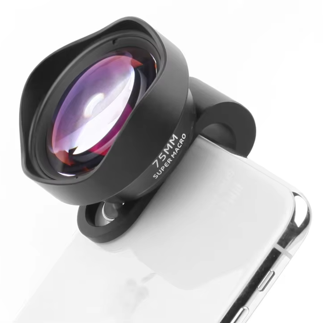 Ulanzi 75mm Smartphone Macro Lens No Distortion With 17mm Clip Photo Movie Shooting Mobile Lens for iPhone  for Huawei
