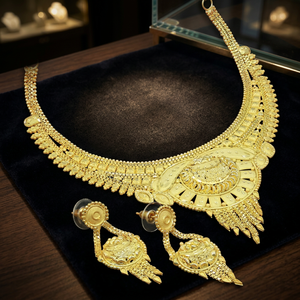Wholesale 14K18K24K Gold Filled Fashion Necklaces Traditional Design Jewelry Set Brass Gold Forming Short Necklaces Oro Joyeria - Product Image 3