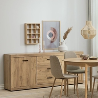 Étagère murale à double niveau pour tasses, 100% bambou, qualité supérieure, certifiée qualité alimentaire, bambou naturel, non pliable
