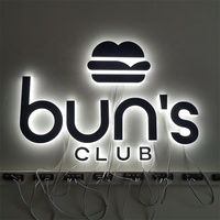 Letrero Comercial Acrílico 3D con Retroiluminación LED Personalizado para Interiores de Oficina, con Módulos LED Impermeables y Logotipo Impreso con UV para Empresas