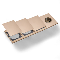 Interruptores y Enchufes de Pared WESA Ultrafinos con Botón Pulsador de 1/2/3 Vías, Enchufe Europeo de 1/2 Vía, Combinación Libre, Diseño Moderno de Lujo