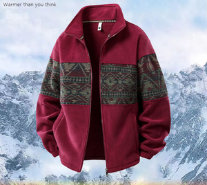 Patchwork Corduroy Vintage Aztec with Zipper New <strong>Western</strong> Men's Coats Plus Size Men's <strong>Jackets</strong> Coat 2026 Plus Size Men's <strong>Jackets</strong> - Product Image 1