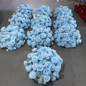 Nuovo Design Personalizzabile: Centrotavola con Sfera di Rose Bianche, Fiori Artificiali in Seta, Decorazioni Floreali all'Ingrosso - Product Image 2