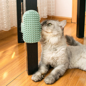 Cat Silicone <b>Brush</b> For Desk Leg Massage Grooming Tool For Cats Soft Bristles <b>Pet</b> Grooming Product - Product Image 4