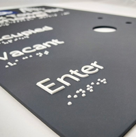Plaque tactile ADA pour porte de toilettes avec signalisation Braille pour bâtiments