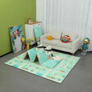 Jouet de sport intérieur/extérieur de 2cm d'épaisseur Tapis <span class=keywords><strong>en</strong></span> mousse pliable XPE Peluche pour bébé rampant et <span class=keywords><strong>camping</strong></span> - Product Image 4