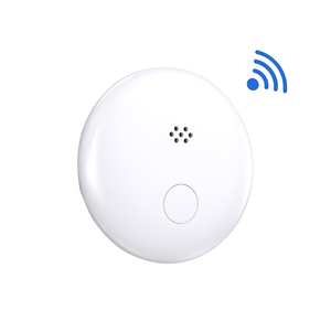 <b>Mini</b> Round <b>Tracker</b> White Black Plastic App Control GPS Location Key Ring Device - Product Image 2