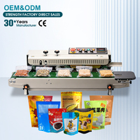 Machine de scellage automatique de sacs en plastique, scelleuse thermique horizontale continue pour sachets alimentaires et emballages de snacks