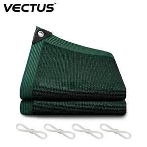 Bâche en maille HDPE imperméable OEM, filet pare-soleil 90% 6,5x10FT, vert noirâtre durable pour jardin et voiture - Product Image 1